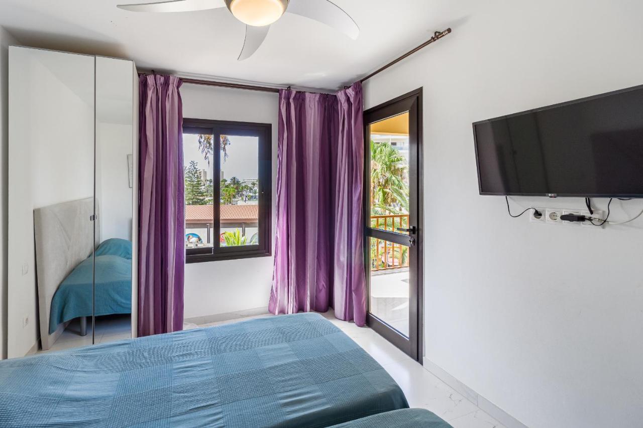 Amazing 3 Bedroom Apartment On The First Line Of The Best Las Americas Beach, Air Conditioner And Terrace Ocean View Playa de las Americas  Exteriör bild